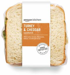 Amazon Kitchen, Turkey & Cheddar Sandwich, 7.7 oz