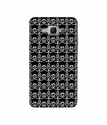 Amazon Brand - Solimo Designer White Flowers Pattern 3D Printed Hard Back Case Mobile Cover for Samsung Galaxy J2 Prime