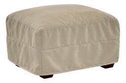 Amazon Brand – Stone & Beam Conner Slipcover Ottoman, 28