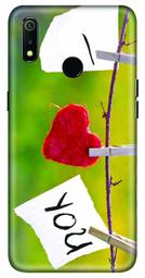 Amazon Brand - Solimo Designer Heart Design 3D Printed Hard Back Case Mobile Cover for Realme 3 / Realme 3i