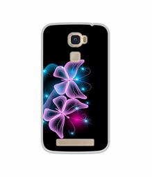 Amazon Brand - Solimo Designer Butterflies Neon Light UV Printed Soft Back Case Mobile Cover for Lyf Water 9