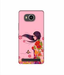 Amazon Brand - Solimo Designer Lady Vector Pattern 3D Printed Hard Back Case Mobile Cover for Lenovo A7700