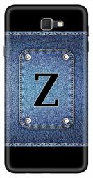 Amazon Brand - Solimo Designer Button Jeans Alphabet-Z 3D Printed Hard Back Case Mobile Cover for Samsung Galaxy J7 Prime