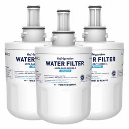 AmazonBasics Replacement Samsung DA29-00003G Refrigerator Water Filter Cartridge - Pack of 3, Advanced Filtration (Renewed)