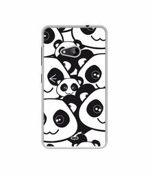 Amazon Brand - Solimo Designer Panda Texture UV Printed Soft Back Case Mobile Cover for Microsoft Lumia 535