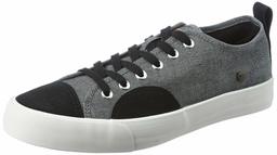 Amazon Brand - Inkast Denim Co. Men's Black Canvas Sneakers-8 UK (AZ-IK-028A)