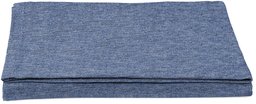 AmazonBasics - Lenzuolo sopra Singolo, in jersey mélange, 240 x 320 + 10 cm - Chambray