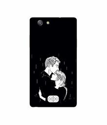 Amazon Brand - Solimo Designer Couples Standing in Rain UV Printed Soft Back Case Mobile Cover for Oppo Neo 5 (2015)