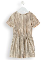 RED WAGON Girl's Metallic Pleated Playsuit