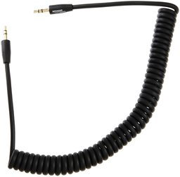 AmazonBasics 3.5 mm Coiled Stereo Audio Cable - 6.5 feet 2 Meters Stretched Length