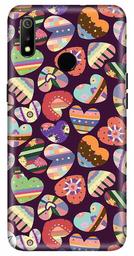 Amazon Brand - Solimo Designer Heart Pattern Design 3D Printed Hard Back Case Mobile Cover for Realme 3 / Realme 3i