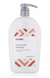 Amazon Brand - Solimo Coconut Oil Shampoo, 33.8 fl. oz