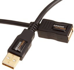 AmazonBasics USB 2.0 A-Male to A-Female Extension Cable - 9.8 Feet 3 Meters