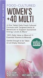 Whole Foods Market, Food-Cultured Women's +40 Multi, 60 ct