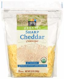 365 Everyday Value, Organic Sharp Cheddar Cheese, Shredded, 12 oz