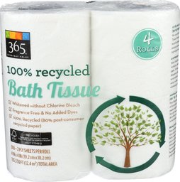 365 Everyday Value, Bath Tissue, 4 ct