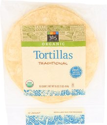 365 Everyday Value, Organic Tortillas Traditional, 8