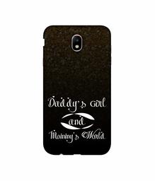 Amazon Brand - Solimo Designer Daddy's Girl and Mummy World 3D Printed Hard Back Case Mobile Cover for Samsung Gala