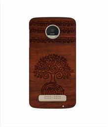 Amazon Brand - Solimo Designer Engraved Patten 3D Printed Hard Back Case Mobile Cover for Motorola Moto Z Play