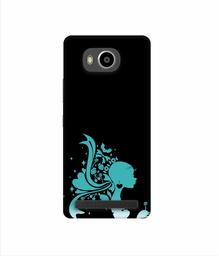 Amazon Brand - Solimo Designer Lady Vector N 3D Printed Hard Back Case Mobile Cover for Lenovo A7700