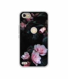 Amazon Brand - Solimo Designer Dark Flowers Photography UV Printed Soft Back Case Mobile Cover for Itel S21