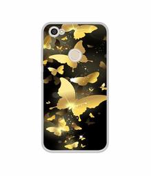 Amazon Brand - Solimo Designer Golden Butterfly Pattern UV Printed Soft Back Case Mobile Cover for Mi Redmi Y1 (Note 5A)