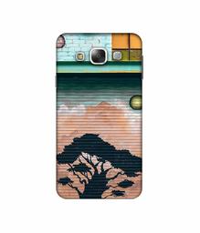 Amazon Brand - Solimo Designer Tree Painting 3D Printed Hard Back Case Mobile Cover for Samsung Galaxy E5