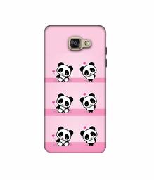 Amazon Brand - Solimo Designer Panda Pattern 3D Printed Hard Back Case Mobile Cover for Samsung Galaxy A5 (2016)