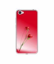 Amazon Brand - Solimo Designer Red Roses UV Printed Soft Back Case Mobile Cover for Vivo Y55