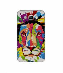 Amazon Brand - Solimo Designer Lion Multicolor Vector 3D Printed Hard Back Case Mobile Cover for Samsung Galaxy J7 (2016)