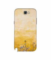 Amazon Brand - Solimo Designer Dry Flower On Wall 3D Printed Hard Back Case Mobile Cover for Samsung Galaxy Note 2 N7100