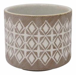 Amazon Brand – Rivet Geometric Ceramic Planter, 4.125