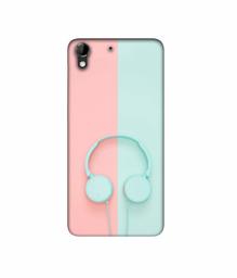 Amazon Brand - Solimo Designer Head Phone 3D Printed Hard Back Case Mobile Cover for HTC Desire 728G