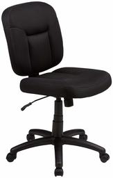 AmazonBasics Low-Back Task Chair with Swivel Casters - Black (Renewed)