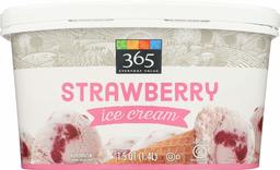 365 Everyday Value, Strawberry Ice Cream, 48 oz (Frozen)