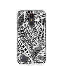 Amazon Brand - Solimo Designer Random White Pattern 3D Printed Hard Back Case Mobile Cover for LG K10 (2017)