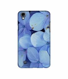 Amazon Brand - Solimo Designer Light Blue Flower Photography 3D Printed Hard Back Case Mobile Cover for LG X Power