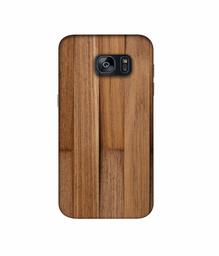 Amazon Brand - Solimo Designer Wooden Art 3D Printed Hard Back Case Mobile Cover for Samsung Galaxy S7 Edge