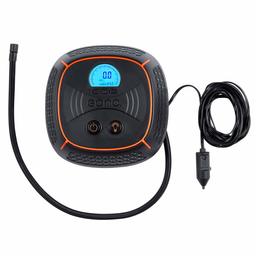 Amazon Brand: EONO Essentials Auto Stop Digital Tyre Inflator, Air Compressor with LED Light, Case and Adaptors