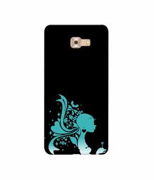 Amazon Brand - Solimo Designer Lady Vector N 3D Printed Hard Back Case Mobile Cover for Samsung Galaxy C9 Pro