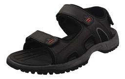 Amazon Essentials Men's Baylee Sandal, Black, 8 Medium US