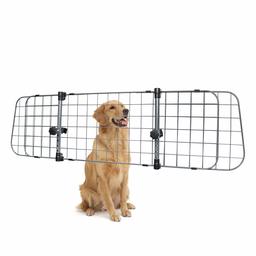 AmazonBasics Barrière de Voiture réglable pour Chien, 106,7 x 5,1 x 30,5 cm, 12-inch, Gris