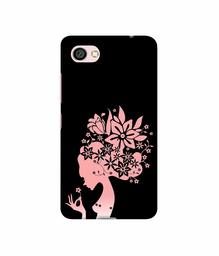 Amazon Brand - Solimo Designer Pink Color Lady Vector 3D Printed Hard Back Case Mobile Cover for Xiaomi Redmi Y1 Lite