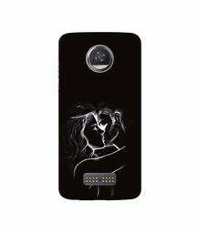 Amazon Brand - Solimo Designer Kissing Couple 3D Printed Hard Back Case Mobile Cover for Moto Z2 Play