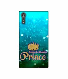 Amazon Brand - Solimo Designer Mummy & Daddy's Prince 3D Printed Hard Back Case Mobile Cover for Sony Xperia XZ Dual