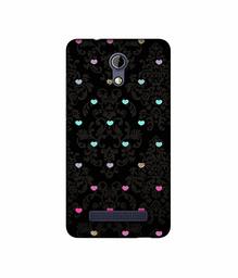 Amazon Brand - Solimo Designer Heart Texture UV Printed Soft Back Case Mobile Cover for Micromax Bharat 2 Q402