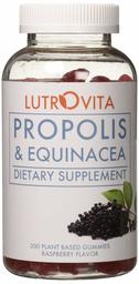 Lutrovita Propolis & Echinacea Gummy, Raspberry, 200 Count