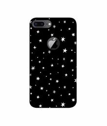 Amazon Brand - Solimo Designer Sperking Stars 3D Printed Hard Back Case Mobile Cover for Apple iPhone 8 Plus (with Logo Cut)