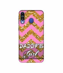 Amazon Brand - Solimo Designer Daddy's Girl 3D Printed Hard Back Case Mobile Cover for Samsung Galaxy M21