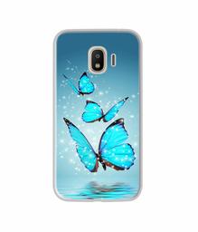 Amazon Brand - Solimo Designer Flying Butterflies UV Printed Soft Back Case Mobile Cover for Samsung Galaxy J4